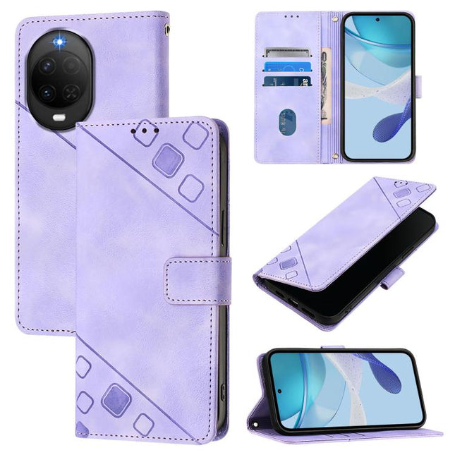Skin Feel Embossed Leather Phone Case, For Huawei nova 14 Lite 5G / nova 15 / 16z, For Huawei nova 16 5G, For Huawei Pura 90 Pro Max 5G, For Huawei Pura 90 Pro 5G