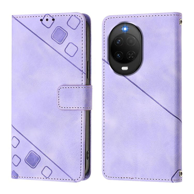 Skin Feel Embossed Leather Phone Case, For Huawei nova 14 Lite 5G / nova 15 / 16z, For Huawei nova 16 5G, For Huawei Pura 90 Pro Max 5G, For Huawei Pura 90 Pro 5G