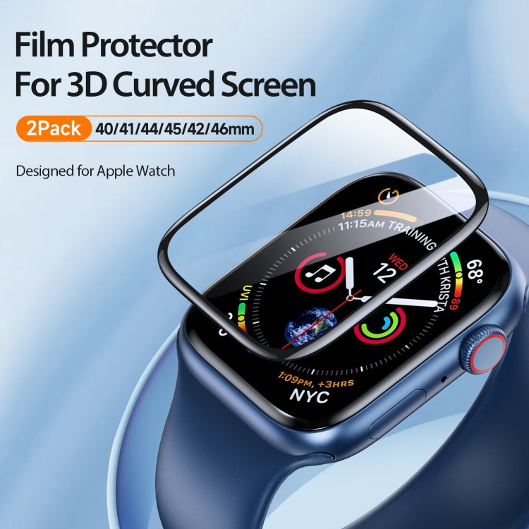 DUX DUCIS Pmma Series 3D Surface Composite Soft Watch Film, For Apple Watch Series 10 46mm, For Apple Watch Series 10 42mm, For Apple Watch Series 6 / 5 / 4 / SE 44mm, For Apple Watch Series 6 / 5 / 4 / SE 40mm, For Apple Watch Series 9 / 8 / 7 45mm���...