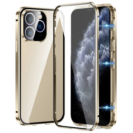 Magnetic Double-buckle HD Tempered Glass Phone Case, For iPhone 11 Pro Max, For iPhone 11, For iPhone 11 Pro