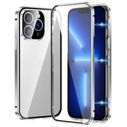 Magnetic Double-buckle HD Tempered Glass Phone Case, For iPhone 15 Plus, For iPhone 15, For iPhone 13 Pro Max, For iPhone 13 Pro