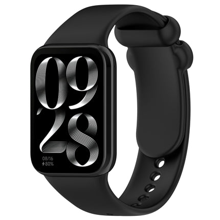 Solid Color Black Buckle Silicone Watch Band, For Xiaomi Band 10 Pro / Redmi Watch 6 / 5