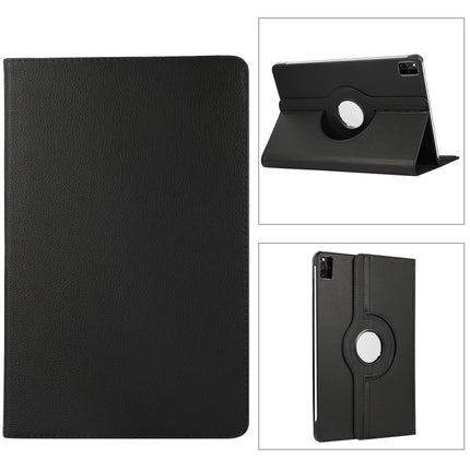 360 Degree Rotation Litchi Texture Leather Tablet Case, For Xiaomi Pad 6S Pro 12.4, For Xiaomi Redmi Pad SE