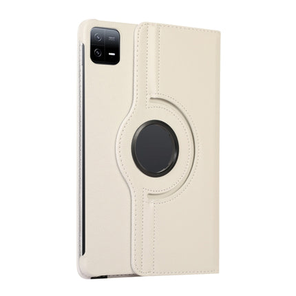 360 Degree Rotation Litchi Texture Leather Tablet Case, For Xiaomi Pad 6S Pro 12.4, For Xiaomi Redmi Pad SE