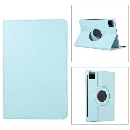 360 Degree Rotation Litchi Texture Leather Tablet Case, For Xiaomi Pad 6S Pro 12.4, For Xiaomi Redmi Pad SE