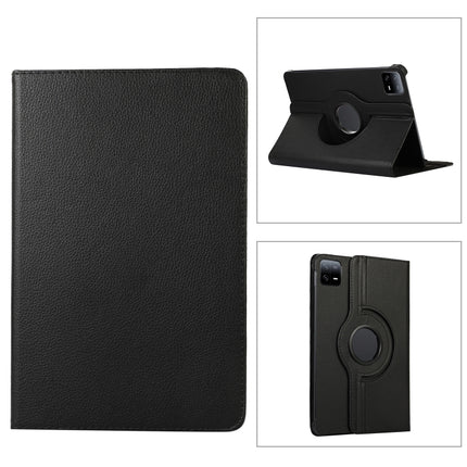 360 Degree Rotation Litchi Texture Leather Tablet Case, For Xiaomi Pad 7 Pro / Pad 7, For Xiaomi Redmi Pad Pro 12.1