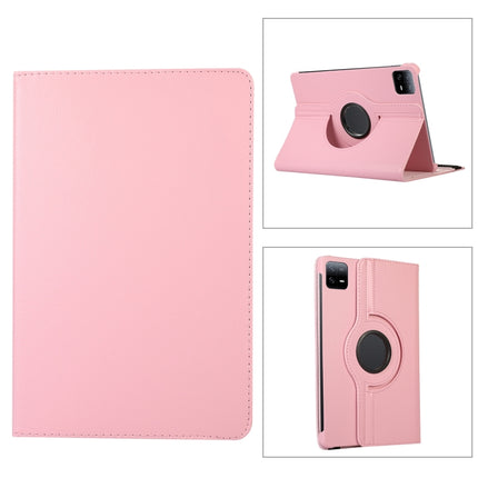 360 Degree Rotation Litchi Texture Leather Tablet Case, For Xiaomi Pad 7 Pro / Pad 7, For Xiaomi Redmi Pad Pro 12.1