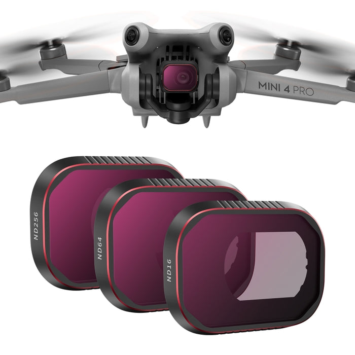 Für DJI Mini 4 Pro STARTRC Drohnen-Objektivfilter, ND16/64/256, einstellbarer CPL, einstellbares UV, 4 in 1 ND8/16/64/256PL, CPL ND8/16/32/64/256, CPL UV ND8/16/32/64