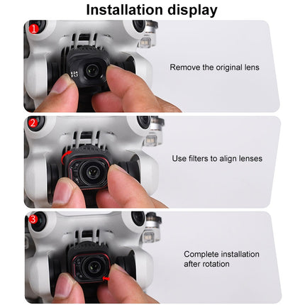 Für DJI Mini 4 Pro STARTRC Drohnen-Objektivfilter, ND16/64/256, einstellbarer CPL, einstellbares UV, 4 in 1 ND8/16/64/256PL, CPL ND8/16/32/64/256, CPL UV ND8/16/32/64