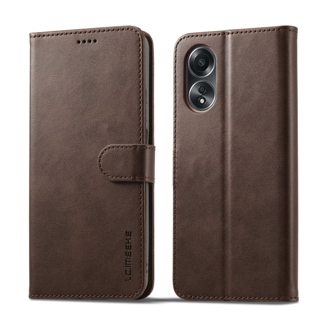 LC.IMEEKE Calf Texture Horizontal Flip Leather Case, For OPPO A58 4G / A98 5G / F23 5G, For OPPO A78 4G