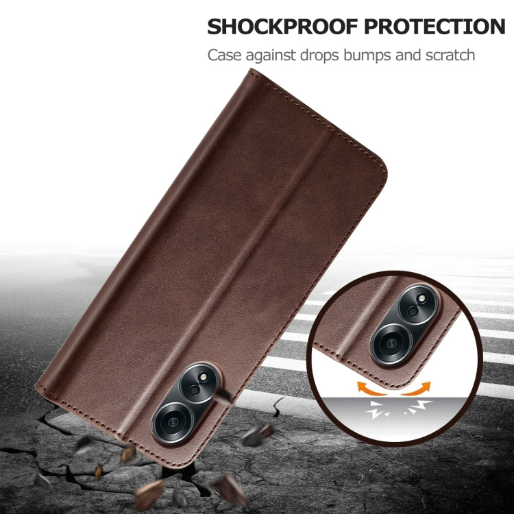 LC.IMEEKE Calf Texture Horizontal Flip Leather Case, For OPPO A58 4G / A98 5G / F23 5G, For OPPO A78 4G