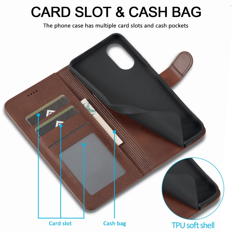 LC.IMEEKE Calf Texture Horizontal Flip Leather Case, For OPPO A58 4G / A98 5G / F23 5G, For OPPO A78 4G