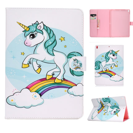 Colored Drawing Pattern Horizontal Flip PU Leather Case with Holder & Card Slot & Sleep / Wake-up Function