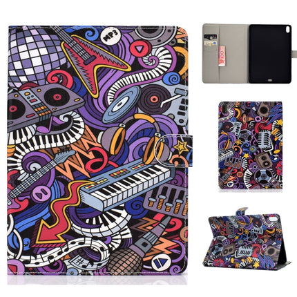 Colored Drawing Pattern Horizontal Flip PU Leather Case with Holder & Card Slot & Sleep / Wake-up Function