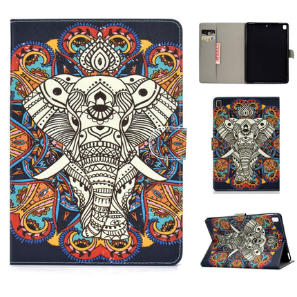 Colored Drawing Pattern Horizontal Flip PU Leather Case with Holder & Card Slot & Sleep / Wake-up Function
