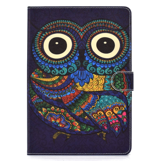 Colored Drawing Pattern Horizontal Flip PU Leather Case with Holder & Card Slot & Sleep / Wake-up Function, For iPad 9.7 (2017/2018) & Air 2 & Air, For iPad Mini 2019 & 4 & 3 & 2 & 1, For Samsung Galaxy Tab A 10.1 (2019) T510/T515