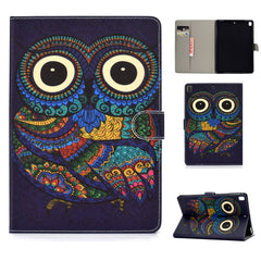 Colored Drawing Pattern Horizontal Flip PU Leather Case with Holder & Card Slot & Sleep / Wake-up Function, For iPad 9.7 (2017/2018) & Air 2 & Air, For iPad Mini 2019 & 4 & 3 & 2 & 1, For Samsung Galaxy Tab A 10.1 (2019) T510/T515