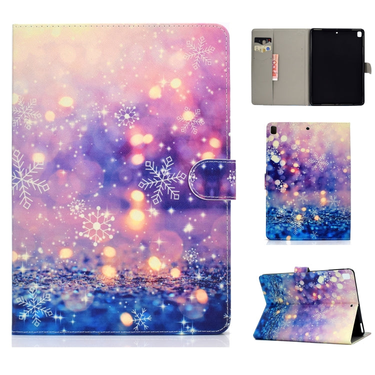 Colored Drawing Pattern Horizontal Flip PU Leather Case with Holder & Card Slot & Sleep / Wake-up Function