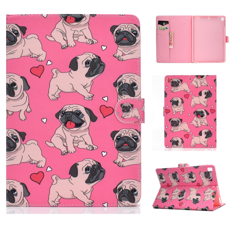 Colored Drawing Pattern Horizontal Flip PU Leather Case with Holder & Card Slot & Sleep / Wake-up Function