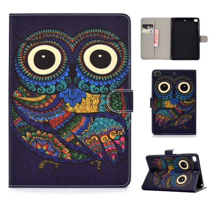 Colored Drawing Pattern Horizontal Flip PU Leather Case with Holder & Card Slot & Sleep / Wake-up Function