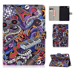 Colored Drawing Pattern Horizontal Flip PU Leather Case with Holder & Card Slot & Sleep / Wake-up Function, For iPad 9.7 (2017/2018) & Air 2 & Air, For iPad Mini 2019 & 4 & 3 & 2 & 1, For Samsung Galaxy Tab A 10.1 (2019) T510/T515