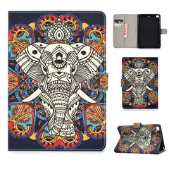 Colored Drawing Pattern Horizontal Flip PU Leather Case with Holder & Card Slot & Sleep / Wake-up Function, For iPad 9.7 (2017/2018) & Air 2 & Air, For iPad Mini 2019 & 4 & 3 & 2 & 1, For Samsung Galaxy Tab A 10.1 (2019) T510/T515