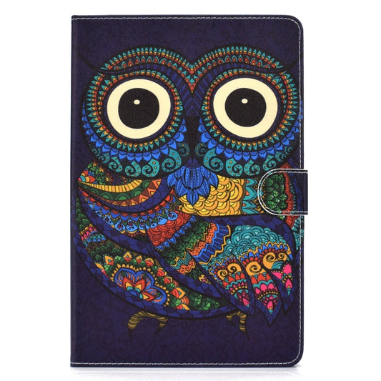 Colored Drawing Pattern Horizontal Flip PU Leather Case with Holder & Card Slot & Sleep / Wake-up Function, For Samsung Galaxy Tab A 10.1 (2019) T510/T515, For Samsung Galaxy Tab A 10.1 T580/T585 (2016), For Samsung Galaxy Tab A 10.5 T590/T595