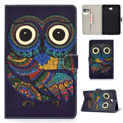 Colored Drawing Pattern Horizontal Flip PU Leather Case with Holder & Card Slot & Sleep / Wake-up Function, For Samsung Galaxy Tab A 10.1 (2019) T510/T515, For Samsung Galaxy Tab A 10.1 T580/T585 (2016), For Samsung Galaxy Tab A 10.5 T590/T595