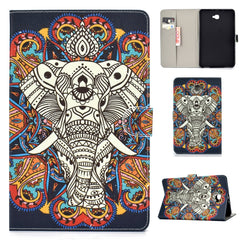 Colored Drawing Pattern Horizontal Flip PU Leather Case with Holder & Card Slot & Sleep / Wake-up Function, For Samsung Galaxy Tab A 10.1 (2019) T510/T515, For Samsung Galaxy Tab A 10.1 T580/T585 (2016), For Samsung Galaxy Tab A 10.5 T590/T595