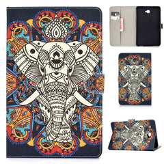 Colored Drawing Pattern Horizontal Flip PU Leather Case with Holder & Card Slot & Sleep / Wake-up Function, For iPad 9.7 (2017/2018) & Air 2 & Air, For iPad Mini 2019 & 4 & 3 & 2 & 1, For Samsung Galaxy Tab A 10.1 (2019) T510/T515