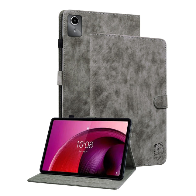 Tiger Pattern Flip Leather Tablet Case, For Lenovo Tab M11/Xiaoxin Pad 11 2024, For Lenovo Tab P12, For Lenovo Tab M10 5G 10.6 inch