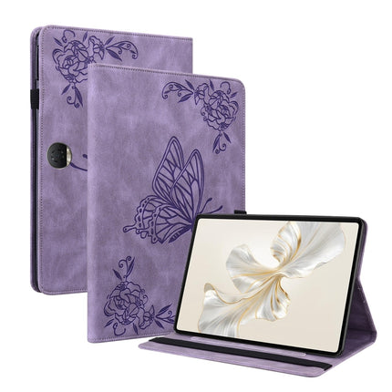 Butterfly Flower Embossed Leather Tablet Case, For Honor Pad 9 12.1, For Honor Pad X8 Pro/X9