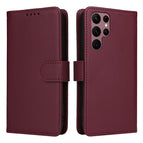 For Samsung Galaxy S22 Ultra / Wine Red