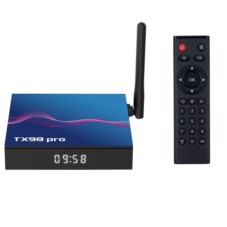 TX98 Pro 4K Ultra HD Android 14.0 Smart TV Box with Remote Control, Allwinner H618 Quad-Core, 2GB+16GB, 4GB+32GB, 4GB+64GB