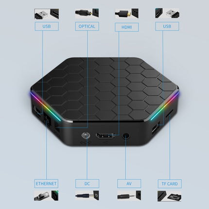 T95Z Plus 8K WiFi6 Android 12.0 Smart TV Box with Remote Control, Allwinner H618 Quad-Core, 2GB+16GB, 4GB+32GB, 4GB+64GB