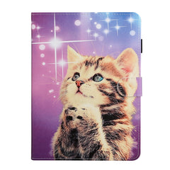 Colored Drawing Pattern Horizontal Flip PU Leather Case with Holder & Card Slot & Sleep / Wake-up Function