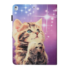 Colored Drawing Pattern Horizontal Flip PU Leather Case with Holder & Card Slot & Sleep / Wake-up Function