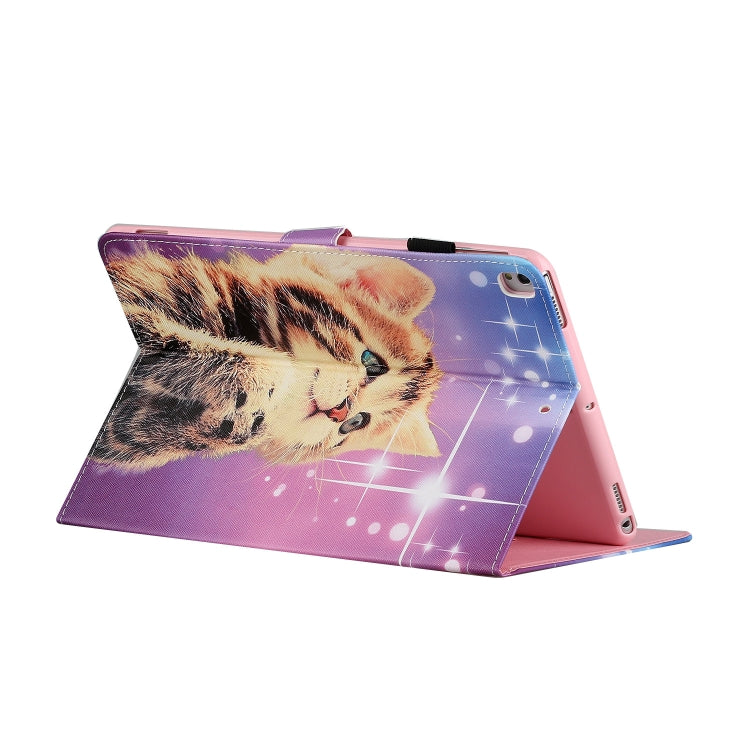 Colored Drawing Pattern Horizontal Flip PU Leather Case with Holder & Card Slot & Sleep / Wake-up Function