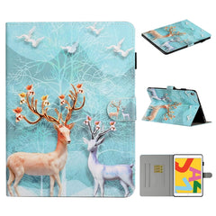 Colored Drawing Pattern Horizontal Flip PU Leather Case with Holder & Card Slot & Sleep / Wake-up Function, For iPad Pro 10.2 2021 / 2020 / 2019 / 10.5 (2019), For iPad Pro 11 inch (2020), For iPad 9.7 (2017/2018) & Air 2 & Air