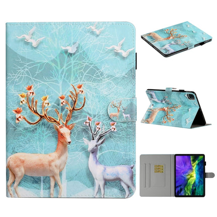 Colored Drawing Pattern Horizontal Flip PU Leather Case with Holder & Card Slot & Sleep / Wake-up Function