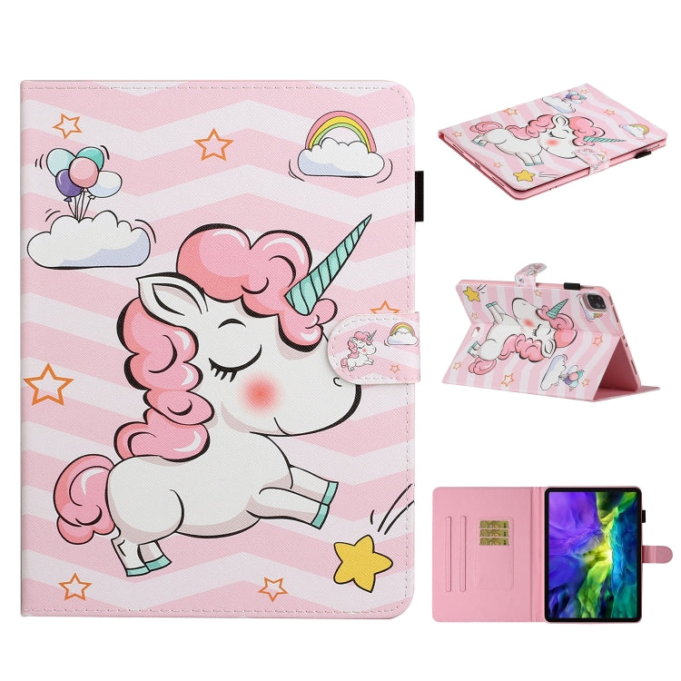 Colored Drawing Pattern Horizontal Flip PU Leather Case with Holder & Card Slot & Sleep / Wake-up Function