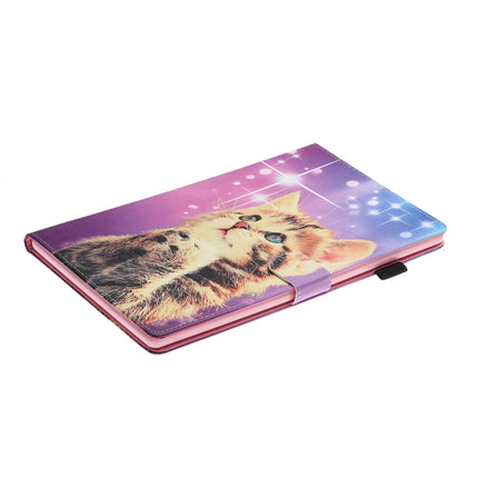 Colored Drawing Pattern Horizontal Flip PU Leather Case with Holder & Card Slot & Sleep / Wake-up Function