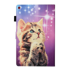 Colored Drawing Pattern Horizontal Flip PU Leather Case with Holder & Card Slot & Sleep / Wake-up Function, For Amazon Kindle Fire HD 8 (2020), For Amazon Kindle Fire HD 10 (2015 / 2017)