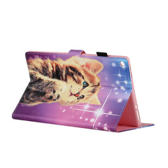 Colored Drawing Pattern Horizontal Flip PU Leather Case with Holder & Card Slot & Sleep / Wake-up Function, For Amazon Kindle Fire HD 8 (2020), For Amazon Kindle Fire HD 10 (2015 / 2017)
