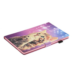 Colored Drawing Pattern Horizontal Flip PU Leather Case with Holder & Card Slot & Sleep / Wake-up Function, For Amazon Kindle Fire HD 8 (2020), For Amazon Kindle Fire HD 10 (2015 / 2017)