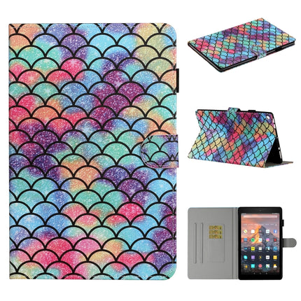 Colored Drawing Pattern Horizontal Flip PU Leather Case with Holder & Card Slot & Sleep / Wake-up Function