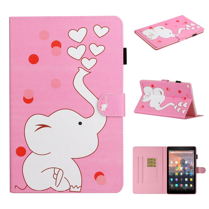 Colored Drawing Pattern Horizontal Flip PU Leather Case with Holder & Card Slot & Sleep / Wake-up Function