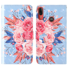 3D Painting Colored Drawing Pattern Horizontal Flip TPU + PU Leather Case with Holder & Card Slots & Wallet & Lanyard, For Motorola Moto E6 Plus, For Motorola Moto E6, For Motorola Moto G7 Power (European version), For Motorola Moto G8