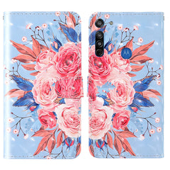 3D Painting Colored Drawing Pattern Horizontal Flip TPU + PU Leather Case with Holder & Card Slots & Wallet & Lanyard, For Motorola Moto E6 Plus, For Motorola Moto E6, For Motorola Moto G7 Power (European version), For Motorola Moto G8