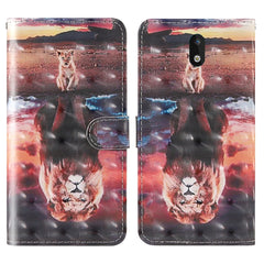 3D Painting Colored Drawing Pattern Horizontal Flip TPU + PU Leather Case with Holder & Card Slots & Wallet & Lanyard, For Motorola Moto G8 Play, For Motorola Moto G8 Plus, For Nokia 1.3, For Nokia 2.3